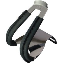 HALF CLIP w/leather ブラック