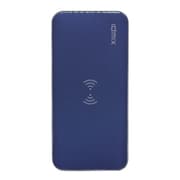 Qiワイヤレス充電器 Qiワイヤレスパワーバンク 8000mAh QC3.0ポート急速充電 ネイビー