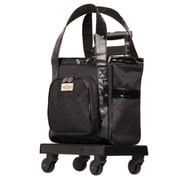 ストッパー台車付きバッグ トート式 旅行日数目安:1~2泊 14L/拡張時20L 機内持ち込み可 ブラック 2002-30BK