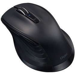 BlueLED Bluetooth 静音マウス Lサイズ F_line 5ボタン ブラック MUS-BKF149BK