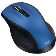 BlueLED Bluetooth 静音マウス Lサイズ F_line 5ボタン ブルー MUS-BKF149BL