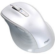 BlueLED Bluetooth 静音マウス Lサイズ F_line 5ボタン ホワイト MUS-BKF149W