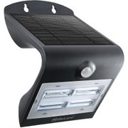 ソーラー充電式 センサーウォールライト 3.2W ブラック OL-303B