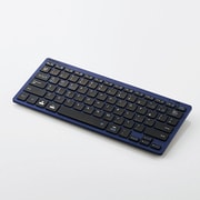 Bluetoothミニキーボード パンタグラフ式 軽量 マルチOS対応 日本語配列 ブルー TK-FBP102XBU