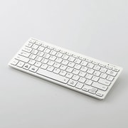 Bluetoothミニキーボード パンタグラフ式 軽量 マルチOS対応 日本語配列 ホワイト TK-FBP102XWH
