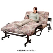 FL0255810 [木製棚付き収納式リクライニングベッド 伝導タイプ ゴブラン柄ラ コンセント付き]
