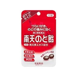 ヨドバシ Com 常盤薬品工業 南天のど飴 パウチ 黒糖シナモン風味 12錠 第3類医薬品 のど飴 咳止め 通販 全品無料配達