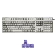 REALFORCE R2 日本語108キー＋4キー配列 USB アイボリー 昇華印字 ALL30g 静音/APC機能付 ※W.A.S.D(パープル)キーキャップセットモデル R2SA-JP3-IV-WASD