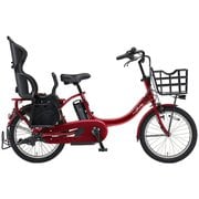 電動アシスト自転車 PAS Babby un リヤチャイルドシート標準装備 20型 内装3段変速 12.3Ah ディープレッド 2018年モデル PA20BXLR