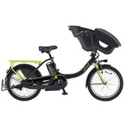 電動アシスト自転車 PAS Kiss mini un 20型 内装3段変速 12.3Ah ブラック/グリーン 2018年モデル PA20KXL