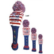 75USA GOLFDAYS ニットカバーFW(RD/NV) [フェアウェイウッド用 ヘッドカバー]