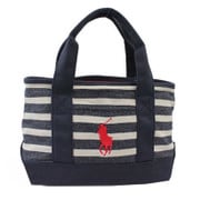 950343 Natural Navy Stripe Red Polo Ralph Lauren [トートバッグ]
