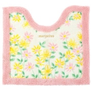 マルガリーテス トイレ足元マット 65×60cm ピンク