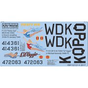 KW132121 [WWII アメリカ軍 P-51D マスタング Fiesty Sue/Lil Aggie 1/32 デカールシリーズ]