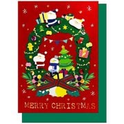 ハンドメイド クリスマスカード XC-94175 リース2 1000094175