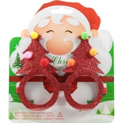 クリスマス ラメメガネ ツリー レッド [クリスマス用品]