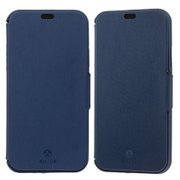 SB-IA17-FPSM/NV [iPhone X ケース RILEGA Slim Flip ヘアラインネイビー]