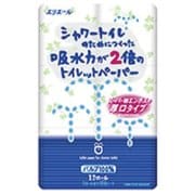 シャワートイレのためにつくった吸収力が2倍のトイレットペーパー 12RW [トイレットペーパー]