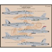 32003 [1/32 デカールシリーズ アメリカ海兵隊 F/A-18A/C イン・コンバット パート1]