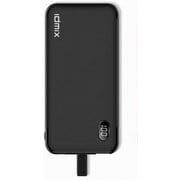 モバイルバッテリー ライトニングケーブル内蔵 パワーバンク 8000mAh ブラック ID-P10-BK