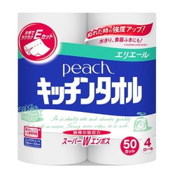 ピーチ キッチンタオル 4ロール 50カット