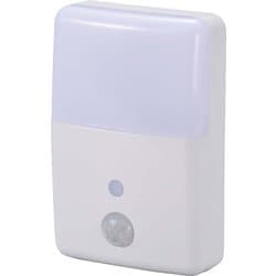 LEDナイトライト 人感センサー式 橙色＆白色 NIT-ALA6MJM-WN