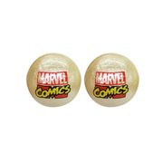 MARVEL コットンパールアクセサリー 直付けイヤリング ロゴ [キャラクターグッズ]
