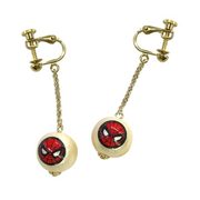 MARVEL コットンパールアクセサリー チェーン付イヤリング スパイダーマン [キャラクターグッズ]