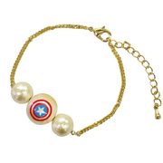 MARVEL コットンパールアクセサリー ブレスレット キャプテン・アメリカ [キャラクターグッズ]