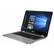 ASUS VivoBook Flip 14 14型/Celeron N3350/メモリ 4GB/eMMC 64GB/ドライブレス/Windows 10 Home 64ビット/ライトグレー TP401NA-3350