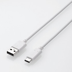 スマートフォン用USBケーブル USB(A-C) 認証品 0.5m ホワイト MPA-XAC05NWH