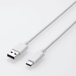 スマートフォン用USBケーブル USB(A-C) 認証品 1.0m ホワイト MPA-XAC10NWH