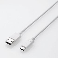 スマートフォン用USBケーブル USB(A-C) 認証品 2.0m ホワイト MPA-XAC20NWH
