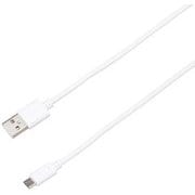 microUSB充電ケーブル 1A 1.2m 白 BCUSMC120WH