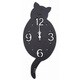 掛け時計 シェードクロック くろねこ  ブラック