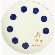 ムーミン ドットブルー 小皿
