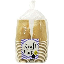 紙コップ クラフトカップ 厚紙タイプ 410ml 30個入 KR-103