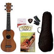 ウクレレ 教則本付き6点セット ギアペグ仕様 UK-160G/MH
