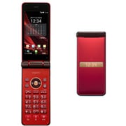 AQUOS K (SHF34) ルージュレッド [携帯電話]