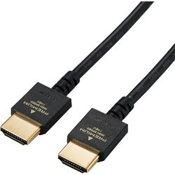HDMIケーブル/Premium/スリム/2.0m/ブラック DH-HDP14ES20BK
