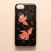 I8-MK0-008-B [iPhone SE（第2世代）/8/7 4.7インチ用 ケース 高盛り蒔絵シリーズ 金魚]