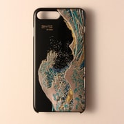 I8P-MK0-001-B [iPhone 8 Plus/7 Plus用ケース 高盛り蒔絵シリーズ 波裏富士]