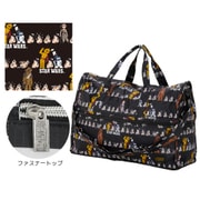 H0002 SW26 [スター・ウォーズ 折りたたみボストンバッグ Mサイズ 23L ペーパーカットブラック]