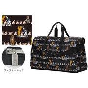 H0004 SW26 [スター・ウォーズ 折りたたみボストンバッグ Lサイズ 38L ペーパーカットブラック]
