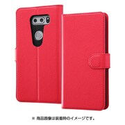 docomo V30＋/au isai V30＋ 手帳 マグネット/レッド RT-LV30PELC1/R