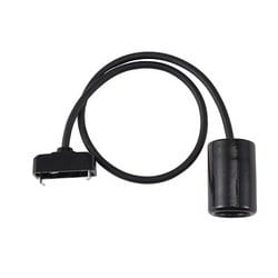 スワンバルブソケット 120ブラック ランプ別売り（最大100W） APE-012BK