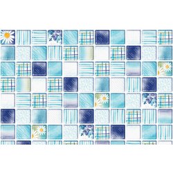 マット・シート デコタイル DGT-01 花タイル B 25cm×100cm