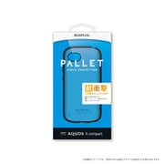 LP-AQRCHVCSBL [AQUOS R compact用 耐衝撃ハイブリッドケース 「PALLET」 スカイブルー]