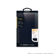 LP-AQRCLPNV [AQUOS R compact用 薄型PUレザーフラップケース 「PRIME」 ネイビー]