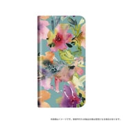 LP-AQRCLD01 [AQUOS R compact用 薄型デザインPUレザーケース 「Design＋」 Flower カラフル]